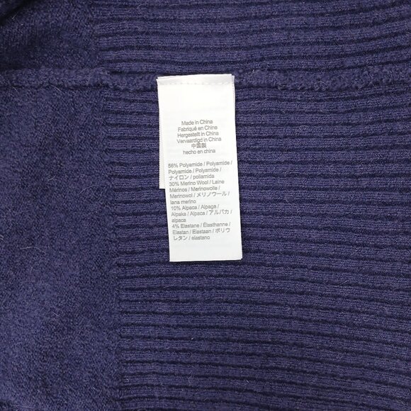 J. Crew Puff-Sleeve Balloon Sleeve Crewneck Purple Sweater in Supersoft Yarn NWT - Picture 7 of 9